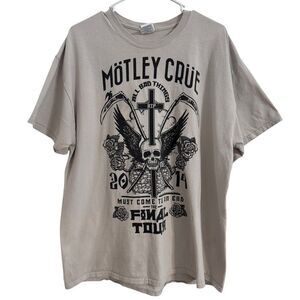Motley Crue Women's Size XL 2014 All Bad Things Must Come To An End Tour Shirt